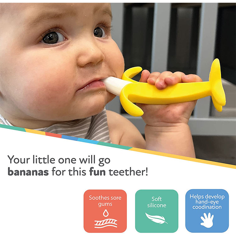 Nuby Banana Shaped Silicone Teether Baby Products Wholesaler
