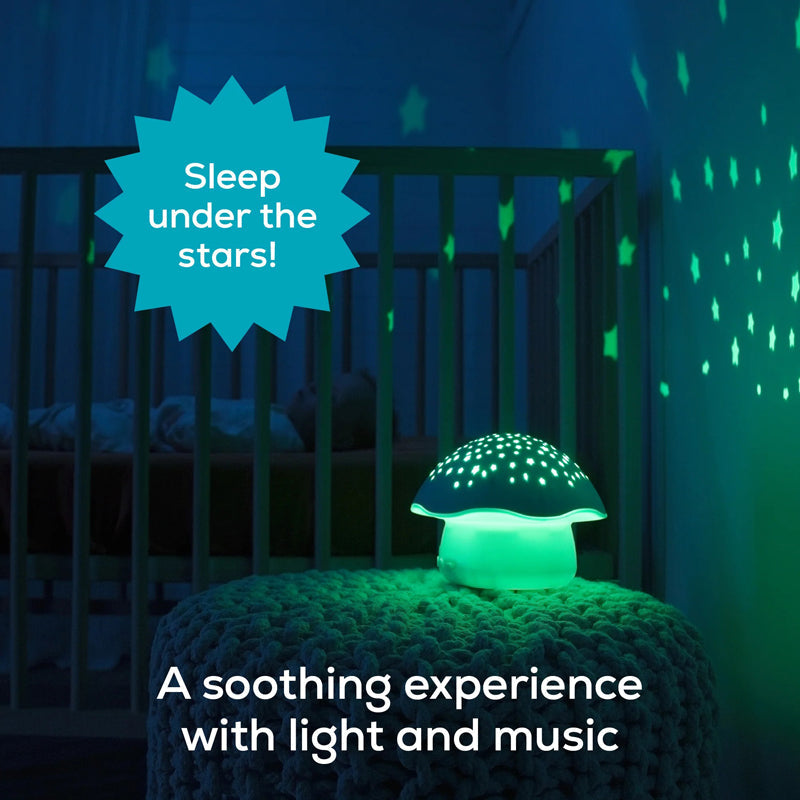 Pabobo by Angelcare Mushroom Musical Stars Projector  - Blue Baby Products Wholesaler