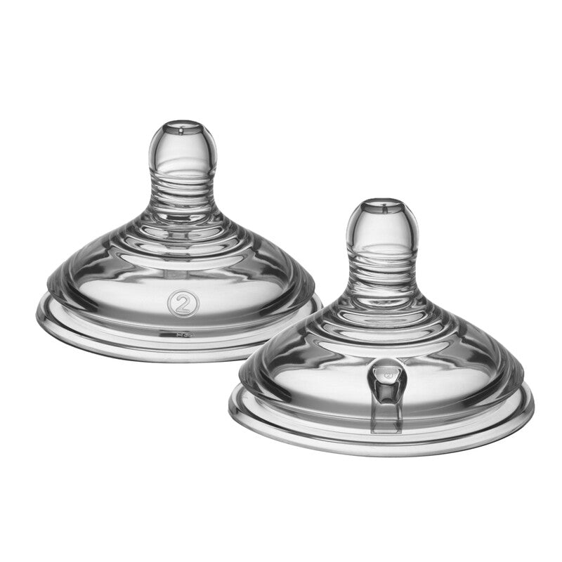 Tommee Tippee Closer to Nature Teat Medium Flow 2Pk Baby Products Wholesaler