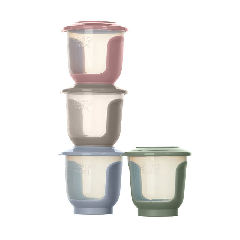 Vital Baby Nourish Store & Wean™ Pots 120ml 4Pk Baby Products Wholesaler