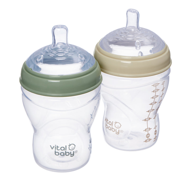 Vital Baby Nurture Breast Like Bottle 240ml 2Pk Baby Products Wholesaler