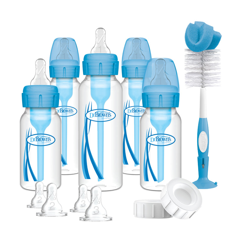 Dr Brown's Anti-Colic Options+ Narrow Neck Blue Baby Bottle Gift Set Baby Products Wholesaler