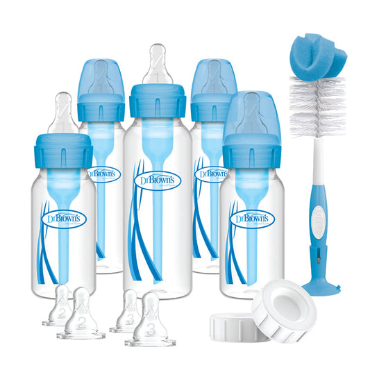 Dr Brown's Anti-Colic Options+ Narrow Neck Blue Baby Bottle Gift Set Baby Products Wholesaler