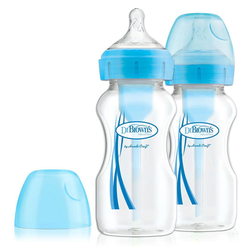 Dr Brown's Options+ Bottle Blue 270ml 2Pk Baby Products Wholesaler