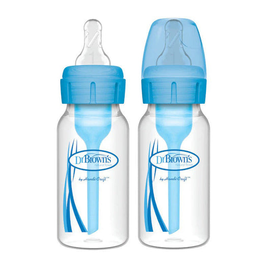 Dr Brown's Options+ Narrow Neck Bottle Sky 120ml 2Pk Baby Products Wholesaler