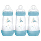 MAM Easy Start Anti-Colic Bottle Blue 260ml 3Pk Baby Products Wholesaler
