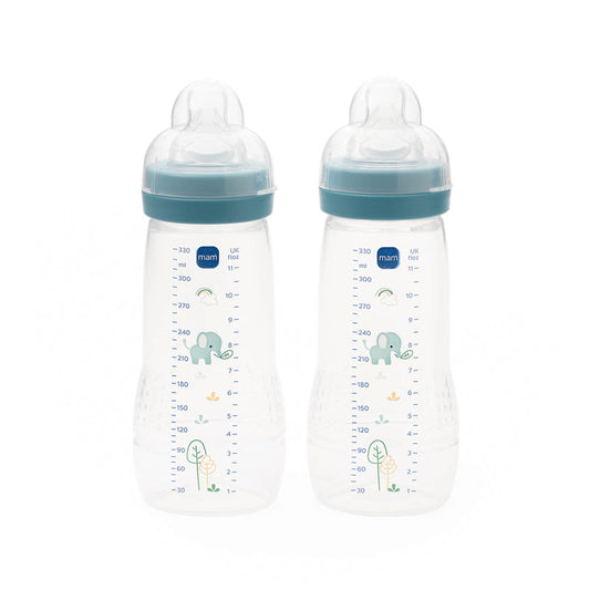 MAM Easy Active Bottle 330ml Blue 2Pk Baby Products Wholesaler