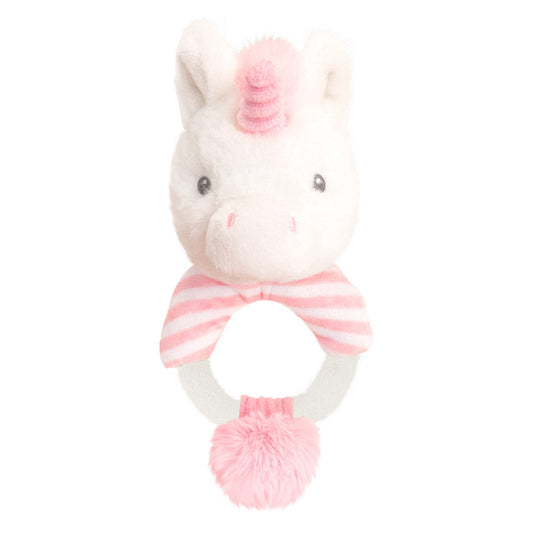 Keel Toys Keeleco Twinkle Unicorn Ring Rattle 14cm Baby Products Wholesaler