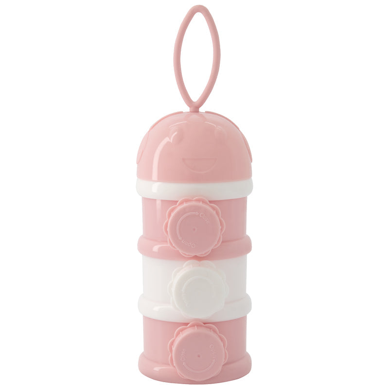 Kikka Boo Milk Formula Triple Stacking Portable Dispenser Pink Baby Products Wholesaler