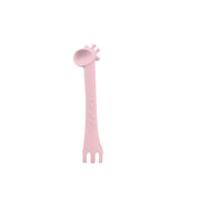 Kikka Boo Silicone Spoon With Fork Giraffe Pink Baby Products Wholesaler