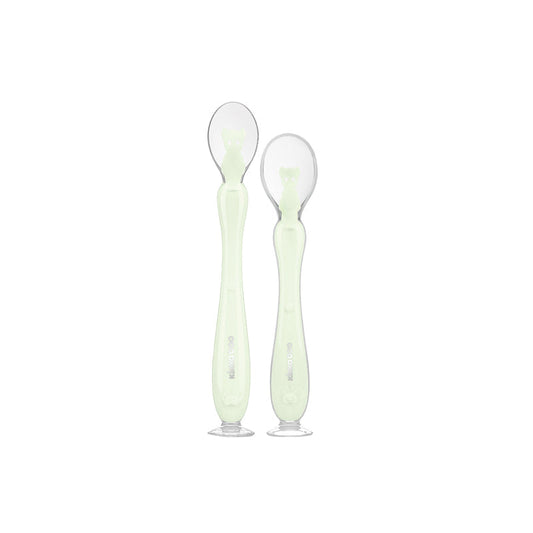 Kikka Boo Silicone Spoons With Suction Cup Mint 2Pk Baby Products Wholesaler
