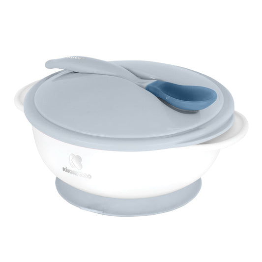 Kikka Boo Suction Bowl With Heat Sensing Spoon Blue Baby Products Wholesaler