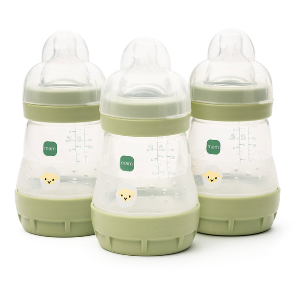 MAM Anti Colic Baby Bottles 160ml 3 Pack Slow Flow Newborn MAM
