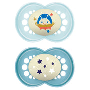 MAM Night Soother Blue Astro 18-36m 2Pk Baby Products Wholesaler