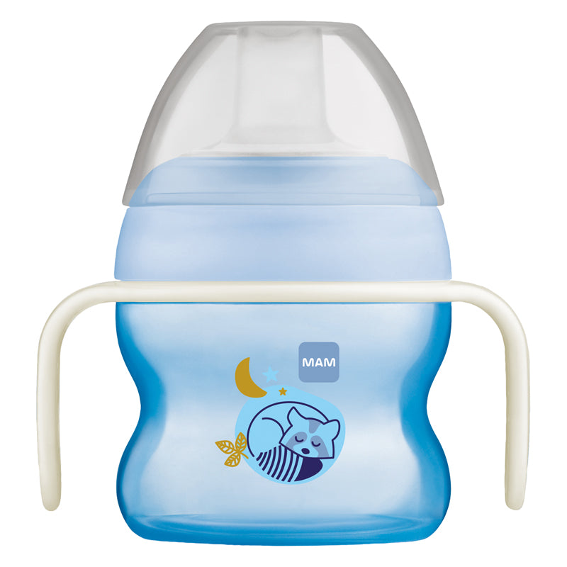 MAM Starter Cup & Glow with Handles Blue 150ml Baby Products Wholesaler