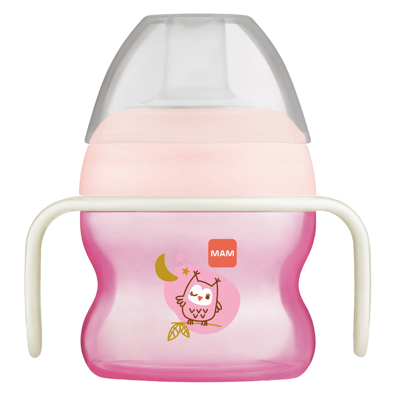MAM Starter Cup & Glow with Handles Pink 150ml Baby Products Wholesaler