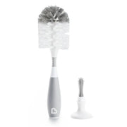 Munchkin Baby Milk Bottle and Teat Brush Cleaning Bristle Grey Munchkin