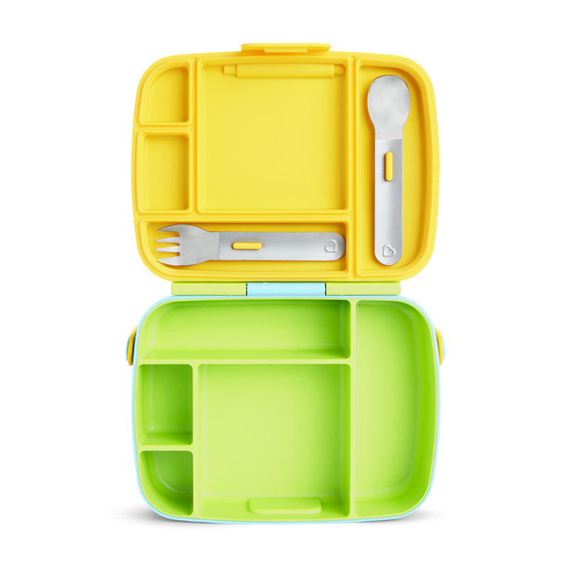 Munchkin Lunch Bento Box With Utensils Green Baby Products Wholesaler