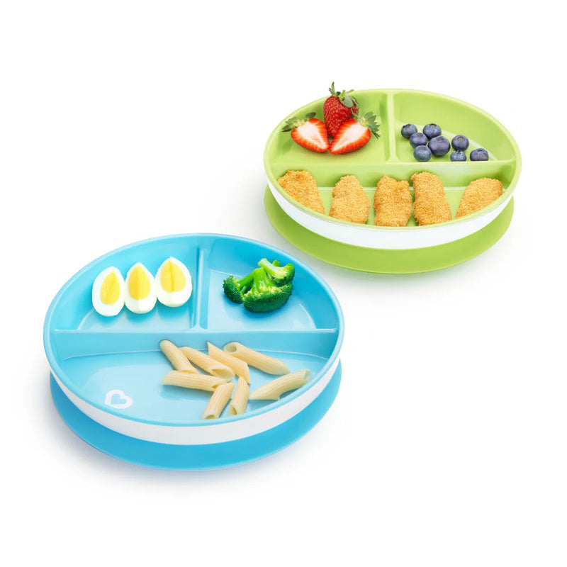 Munchkin Suction Plate Blue 2Pk Baby Products Wholesaler