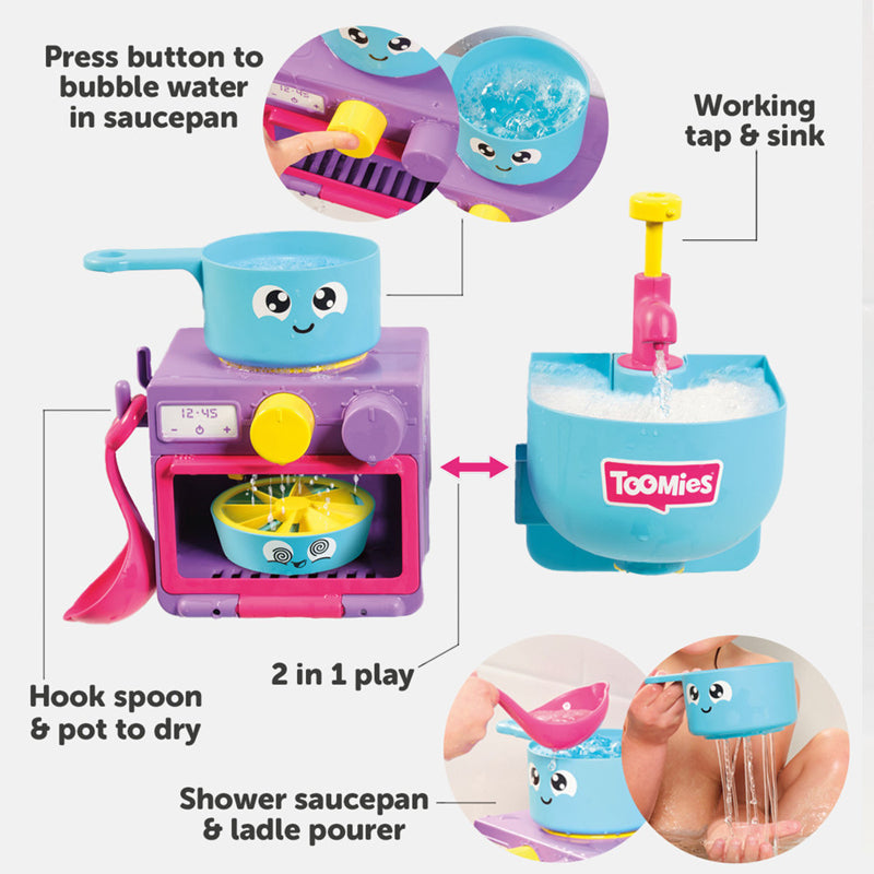 Tomy Toomies Bubble & Bake Bathtime Kitchen Baby Products Wholesaler