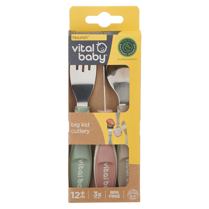 Vital Baby Nourish Big Kid Cutlery 3Pk Baby Products Wholesaler