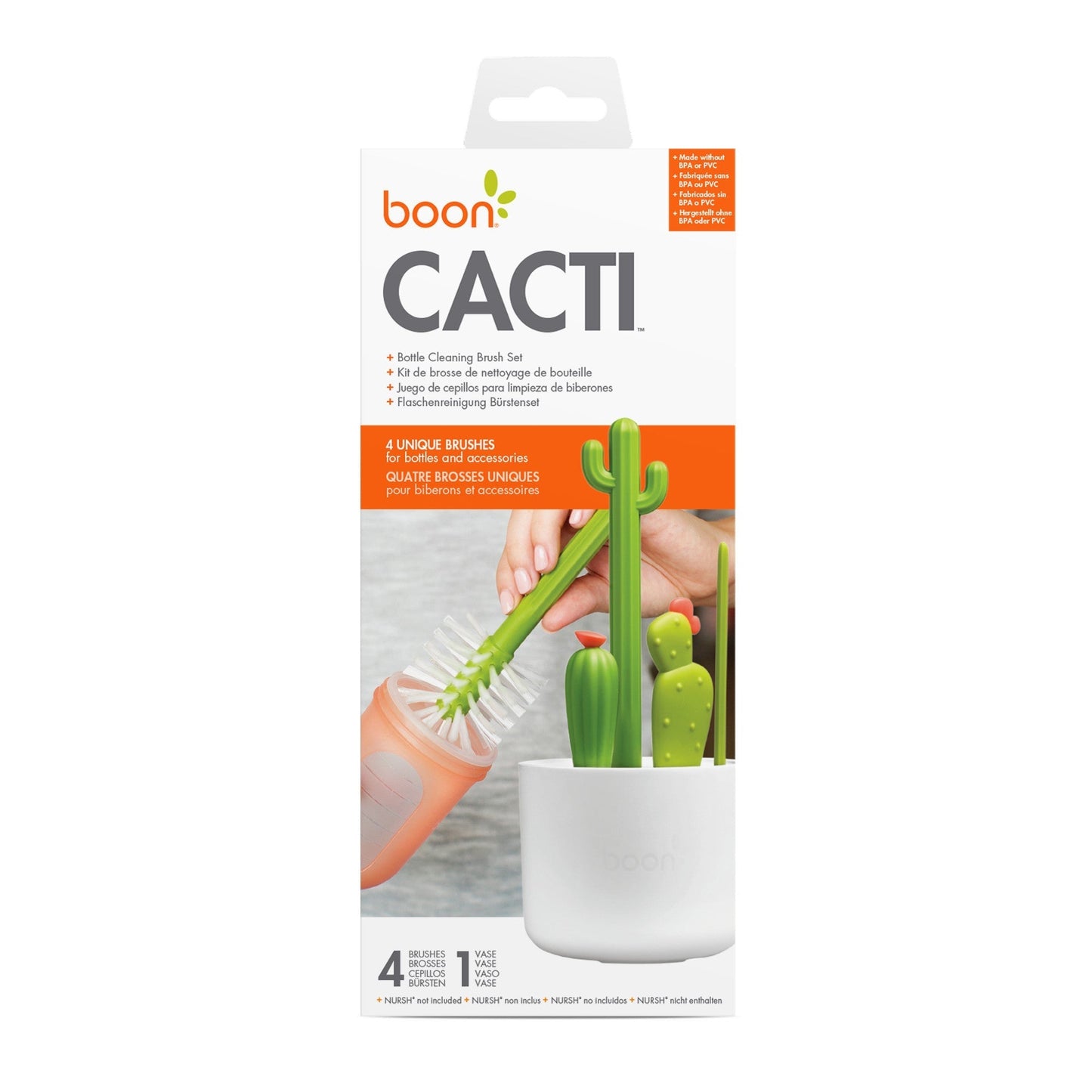 Boon CACTI Bottle Cleaning Brush Set Baby Products Wholesaler