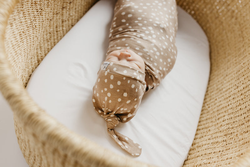 Copper Pearl Knitted Swaddle Blanket Fawn Baby Products Wholesaler