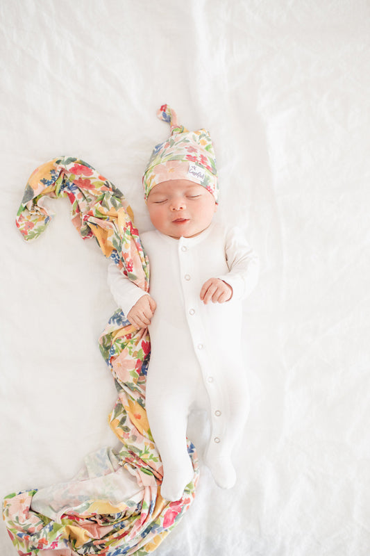 Copper Pearl Knitted Swaddle Blanket Lark Baby Products Wholesaler