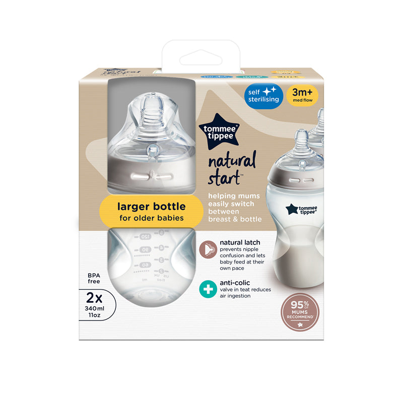 Tommee Tippee Closer to Nature Bottle 340ml 2pk Baby Products Wholesaler