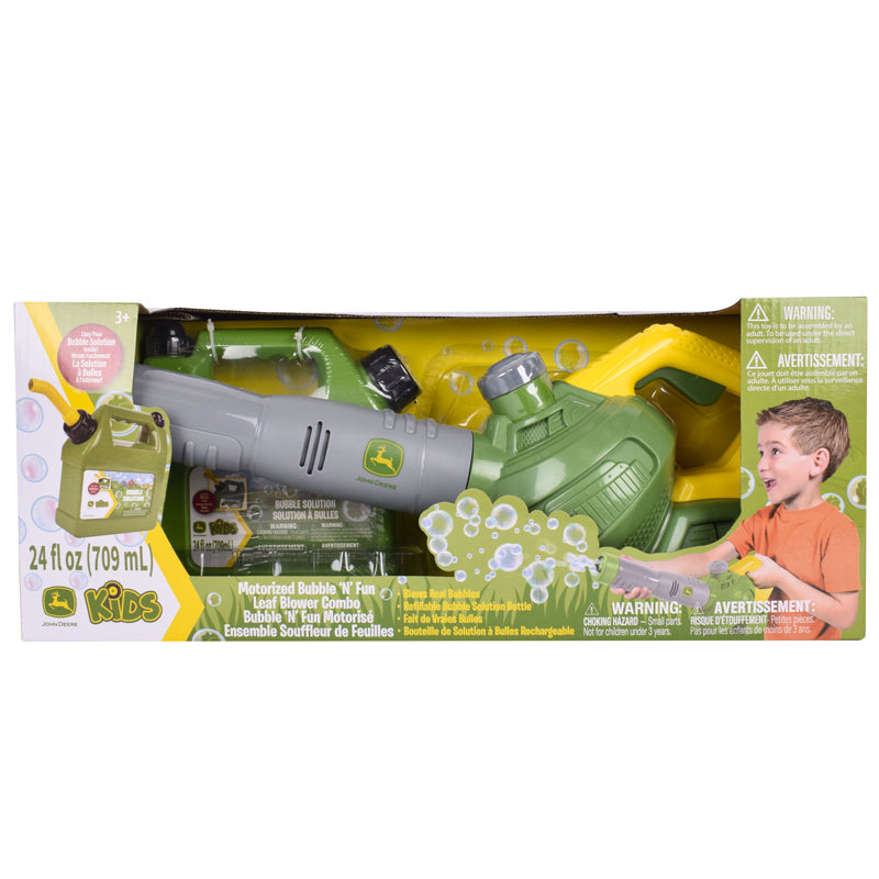 Tomy John Deere Bubble Leaf Blower & Refill Can Baby Products Wholesaler