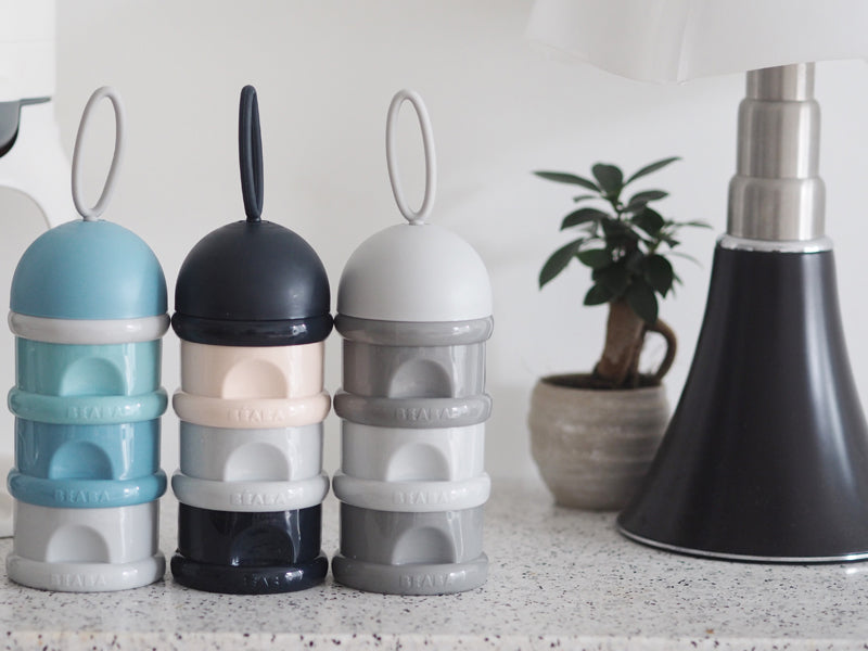 Béaba Snack Storage Stacked Formula Milk Container Grey Baby Products Wholesaler