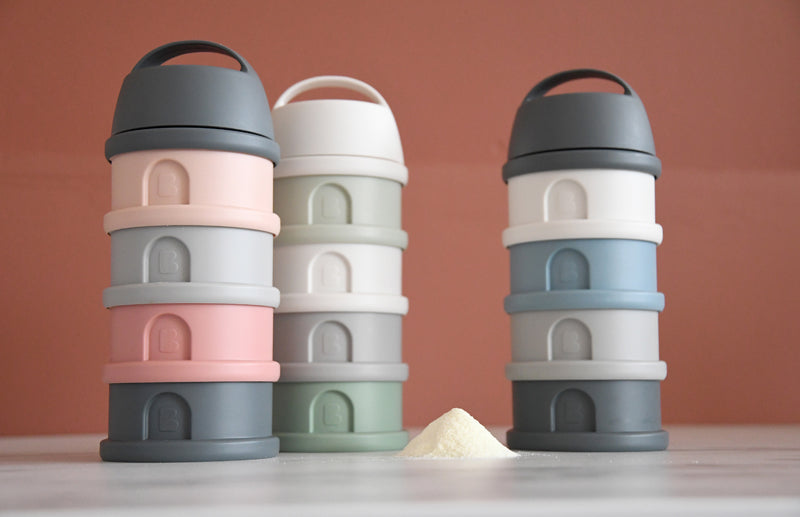 Béaba Snack Storage Stacked Formula Milk Container Grey Baby Products Wholesaler