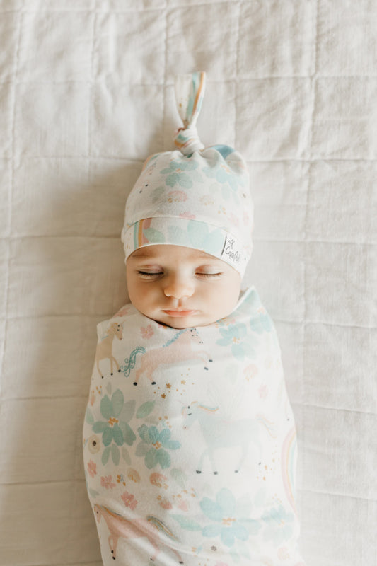 Copper Pearl Top Knot Hat Whimsy 0-4m Baby Products Wholesaler