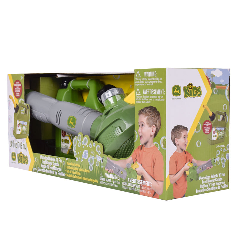 Tomy John Deere Bubble Leaf Blower & Refill Can Baby Products Wholesaler
