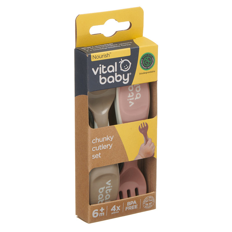 Vital Baby Nourish Chunky Cutlery 4Pk Baby Products Wholesaler