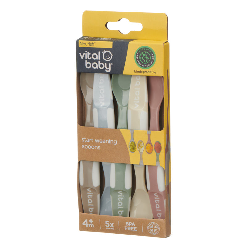Vital Baby Nourish Start Weaning Spoons 5Pk Baby Products Wholesaler