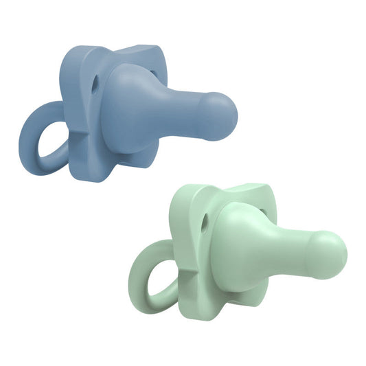 Dr Brown's Happypaci Silicone One-Piece Soother Blue 0-6m 2Pk Baby Products Wholesaler