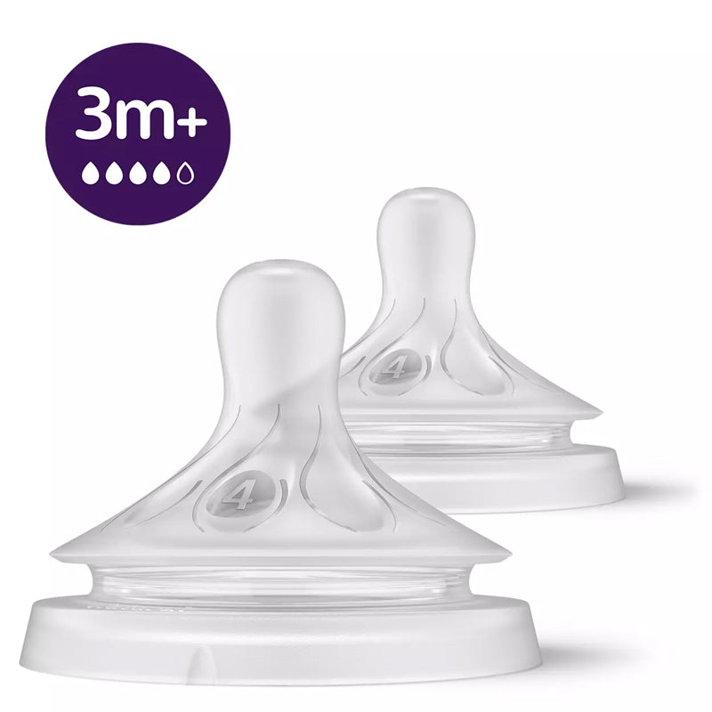 Philips Avent Natural Response 3.0 Teat Level 4 3m+ 2Pk Baby Products Wholesaler