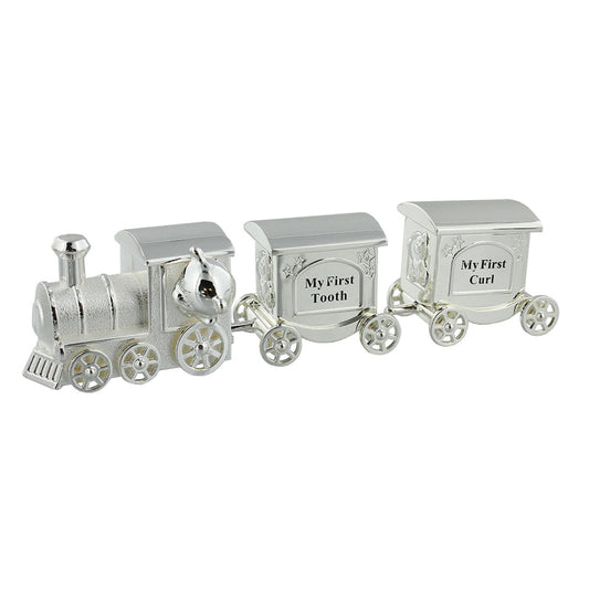 Silver Plated Train Carriage Tooth & Curl Set Baby Products Wholesaler