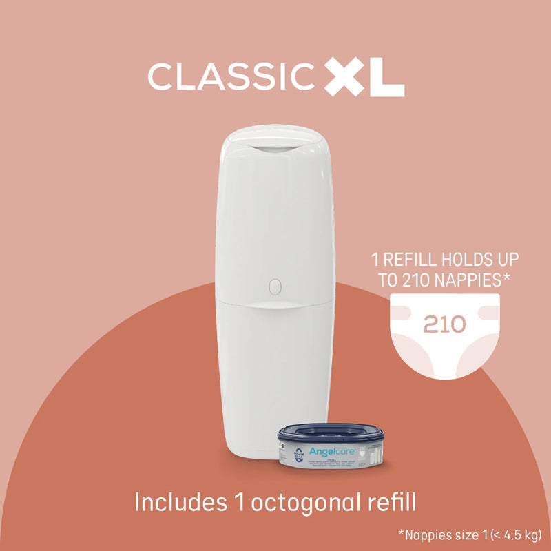 Angelcare Classic XL Nappy Bin Starter With 4 Pk Refills Baby Products Wholesaler