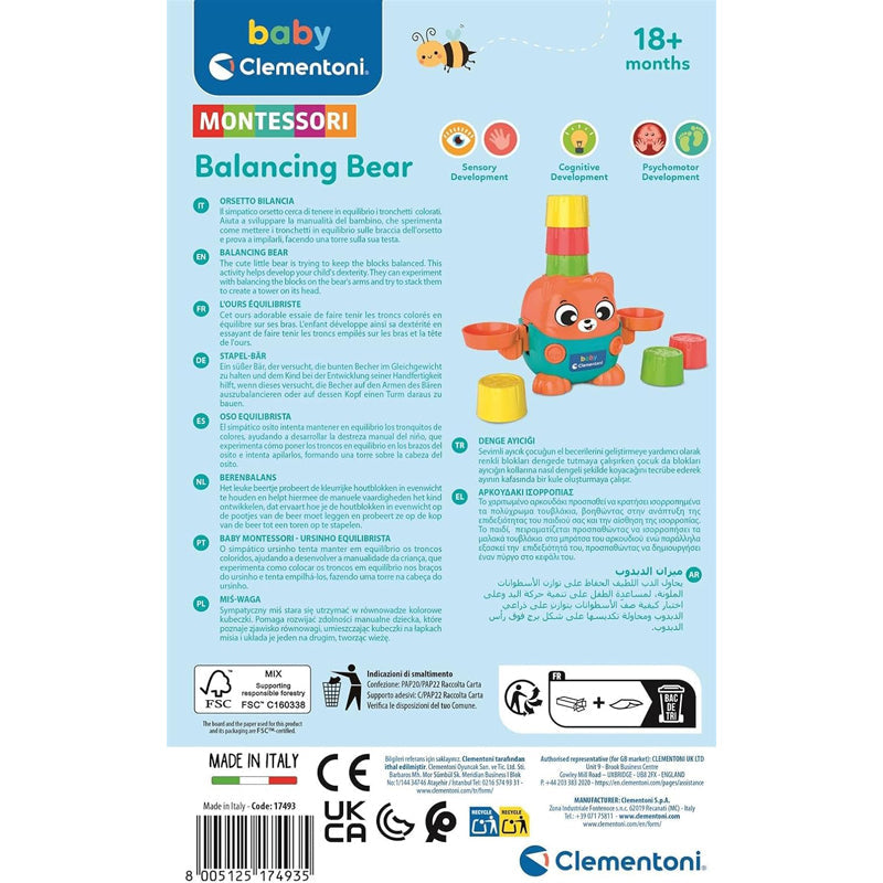 Clementoni Montessori Balancing Bear Baby Products Wholesaler