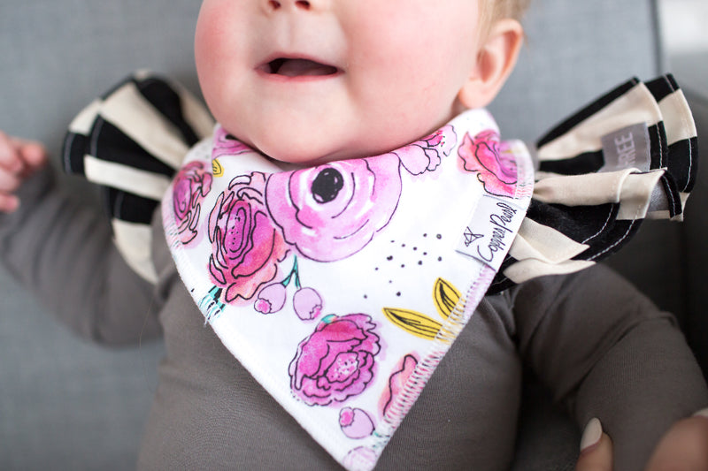 Copper Pearl Bibs Bloom 4Pk Baby Products Wholesaler
