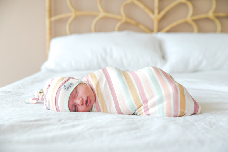 Copper Pearl Knitted Swaddle Blanket Enchanted Baby Products Wholesaler