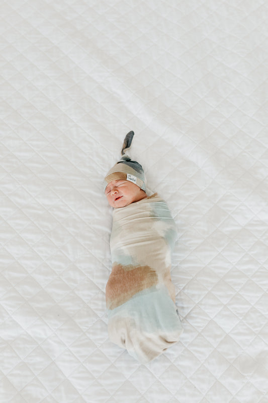 Copper Pearl Knitted Swaddle Blanket Picasso Baby Products Wholesaler