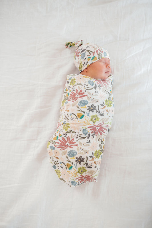 Copper Pearl Top Knot Hat Olive 0-4m Baby Products Wholesaler