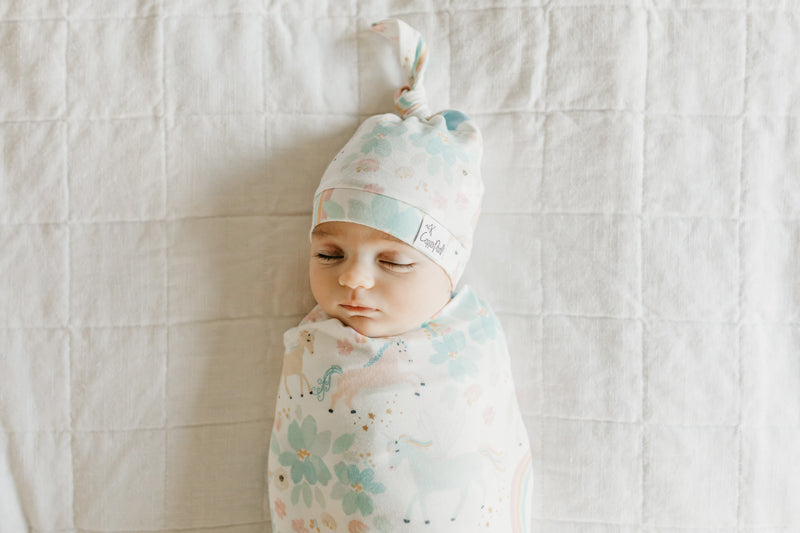 Copper Pearl Top Knot Hat Whimsy 0-4m Baby Products Wholesaler
