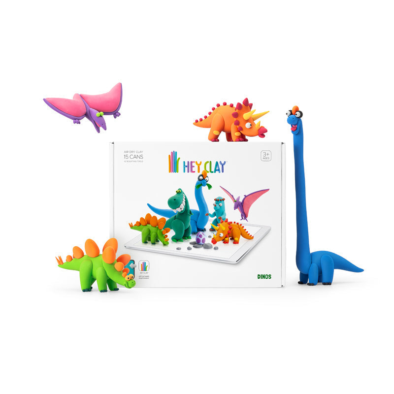 Hey Clay Dinos Large 15 Can Set Baby Products Wholesaler