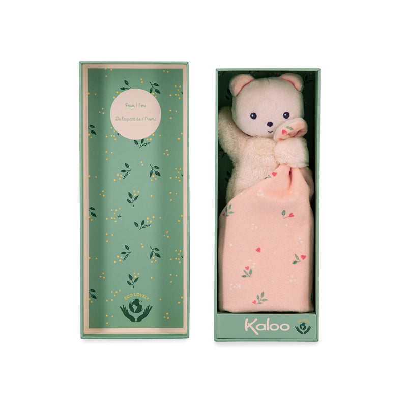 Kaloo Carre Douceur Doudou Bear Leaves Of Love 17cm Baby Products Wholesaler