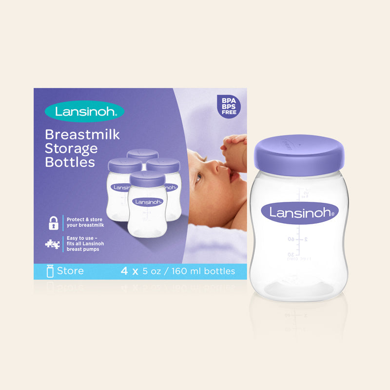 Lansinoh Plastic Milk Storage Bottles 4Pk Baby Products Wholesaler