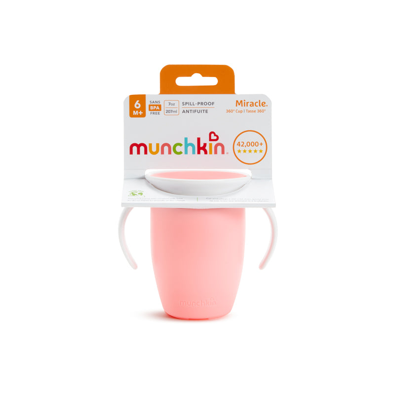 Munchkin Miracle Trainer Cup 7Oz - Pink Baby Products Wholesaler